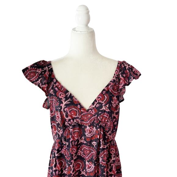 Figue Cosette Paisley Midi Dress New Without Tags Large - Picture 3 of 9